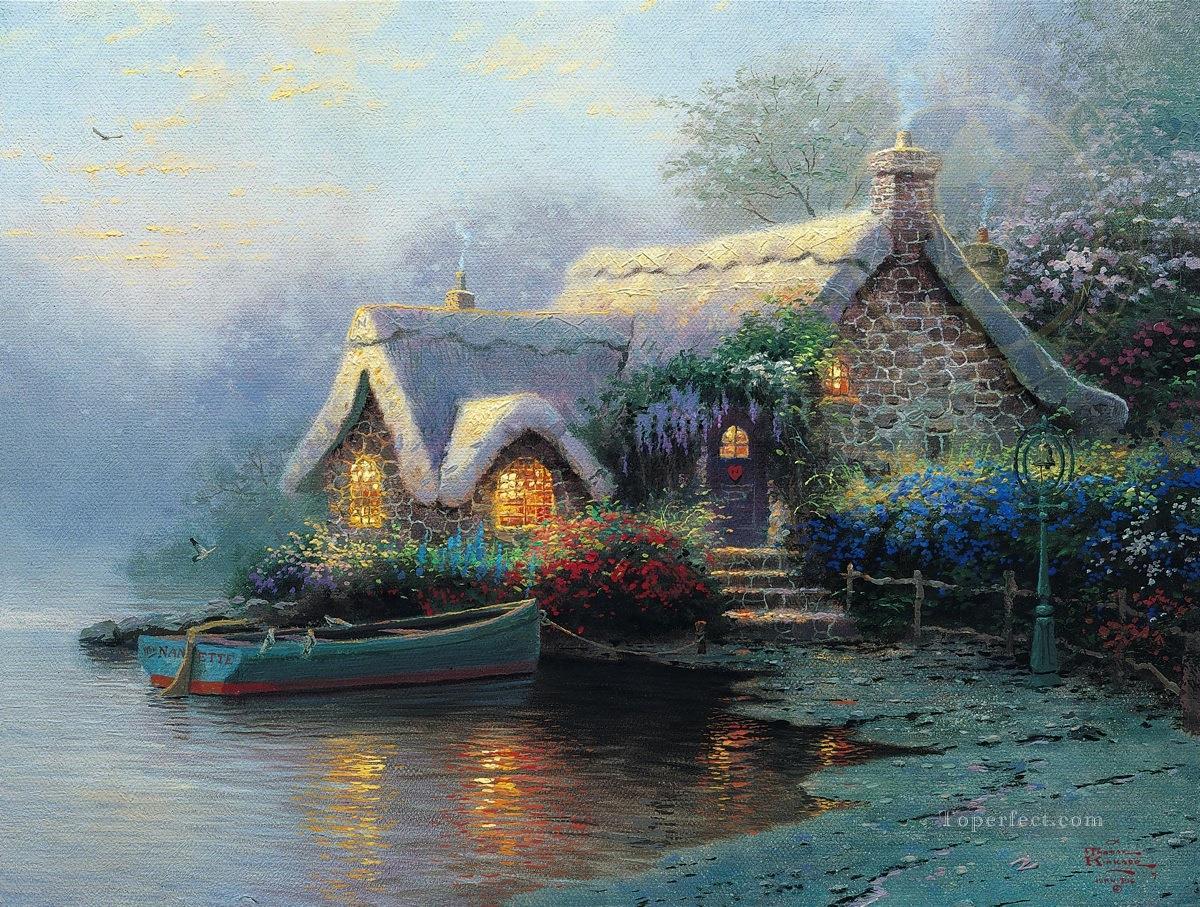 Lochaven Cottage TK Christmas Oil Paintings
